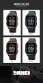 SKMEI 1858 Dual Time Plastic Strap Digital Watch for Men- Black & Red. 