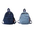 Vintage Denim Backpack School Travel Daypack Shoulder Bags for Teenager Girls.