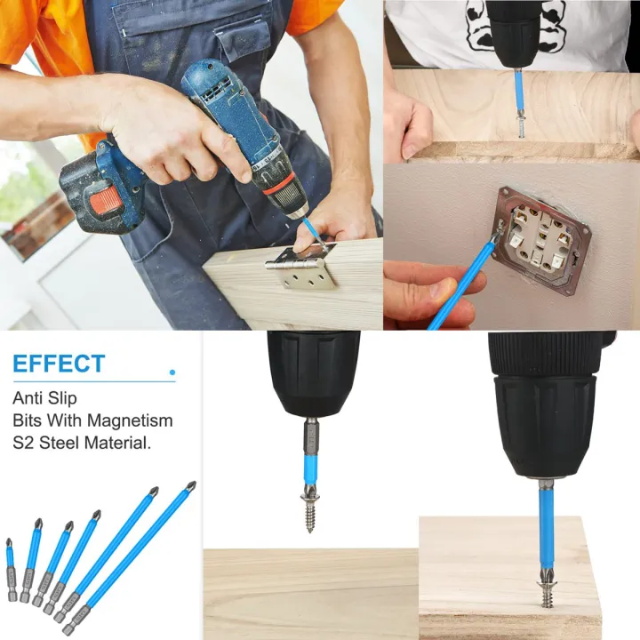 14%20Pcs%20Magnetic%20Anti%20Screwdriver%20Bits%20Set%20Impact%20Driver%20Bit%20Set%201/4%20Inch%20Hex%20Drill%20Bit%20Set%20-%20Image%207