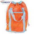 Children Mesh Beach Tote Large Capacity Quick Dry Beach Bag with Drawstring Closure Perfect for Baby Toys Seashells Travel Toiletries Portable Durable Mesh Handbag with Drainage for Shower for Kids.
