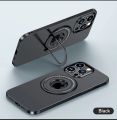 For iPhone 13 - Magnetic Mattel Ring Holder Magsafe Wireless Charging Hard PC Shockproof Shell Back Cover -Back Cover. 
