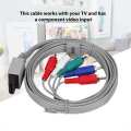 Video Game Console System Component Cable Cord AV Audio HD HDTV High Definition Adapter Wire For Wii U Gaming. 