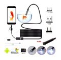 3 In 1 Type-c Android 6 LEDs USB Endoscope Inspection Camera Borescope Flexible Hard Cable for Android Smartphone PC.