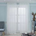 1PC Solid White Lace Window Curtains for Living Room balcony Bedroom Modern Tulle Voile Organza Curtains Fabric Drapes. 