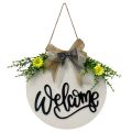 Welcome Sign Welcome Front Door Round Wood Sign Hanging Welcome Sign for Farmhouse Porch Welcome Sign Front Door Decor. 
