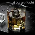 Cristal Clear Drinking 8 Angles Coke Glass /8 Corner Sorbat Glass (6 pieces) Set-Olila-W44. 
