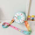 Internet famous donut small cute cartoon children's zero wallet, silicone shoulder bag, Instagram trend.