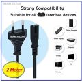 2 Pin Adapter Power Cable AC Cord 220V 6A. 