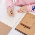 Mori Wood Office Kraft Paper Notepad Creative Stationery Blank Page Easy To Tear Scratch Paper Graffiti Draft Book.
