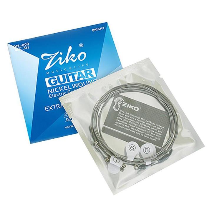 Ziko Dn Series Electric Guitar Strings Extra Light Nickel plated steel core Dn009