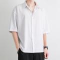 Long Sleeve Shirts Men Fashion Solid Plus Size 3XL Social Formal Business Cozy Handsome Korean Leisure Basic Simple Sheer Camisa. 