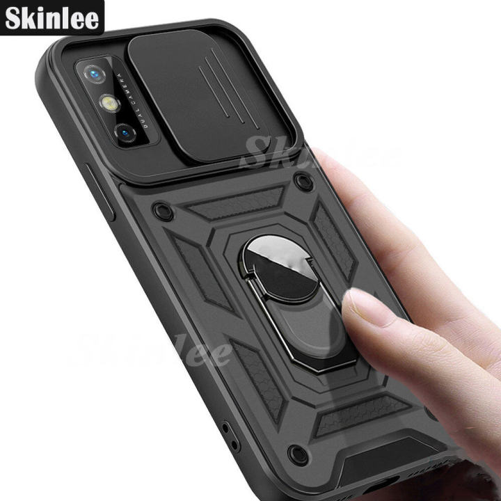Phone%20Case%20Tecno%20Spark6%20Go%20Back%20Cover%20Hard%20Armor%20Shockproof%20Camera%20Protection%20Handphone%20Casing%20for%20Tecno%20Spark%206%20Go%20Cover%20Cases%20Car%20Magnetic%20Navigation%20Holder%20Ring%20Cover%20-%20Image%202