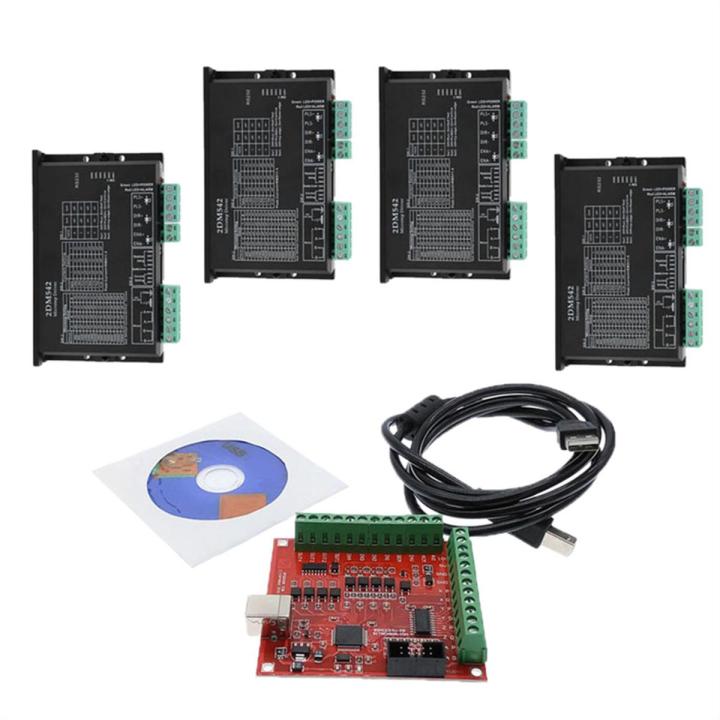 CNC Control System Accessory 1XRed Breakout Board 4 Axis Interface ...