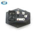 10A 250V Inlet Module Plug Fuse Switch Male Power Socket 4Pin + 3Pin IEC320 C14 For Arcade Game Vending Machine DIY Parts.