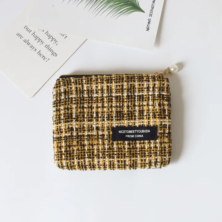 Little%20Fragrance%20Houndstooth%20Coin%20Purse%20Female%20Cute%20Mini%20Bag%20Student%20Coin%20Transportation%20Card%20Hand%20Holding%20Makeup%20Storage%20Bag%20-%20Image%206