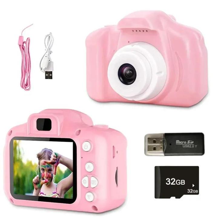 Children Camera support 1080P HD X2 Toddler Digital Video Camera 2.0-inch Kids Camera with Toys for Christmas Birthday Gifts