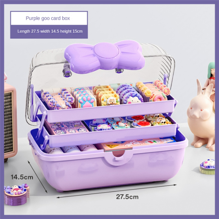 Storage%20Boxes%20for%20Children'S%20Hair%20Accessories%20Necklaces%20Headbands%20Hairpins%20and%20Bows%20Foldable%20Desktop%20Dustproof%20Storage%20Reusable%20B%20-%20Image%204