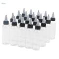 40 Piece Empty Plastic Squeeze Bottle withTwist Top Tip Applicator 60ml.