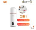 Xiaomi_Deerma 350ML Travel Boilers Mugs Thermal Stainless Steel Display Smart Touch Thermos Cup Electric Kettle. 