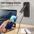 Bedside Wall Lamp, LED Wall Light, Wall Mounted Reading Light with Switch and USB Port, Rotatable Wall Sconce Wall Spotlight.