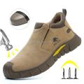 Welder Safety Shoes Anti Smash Puncture Proof Work Safety Boots Men kevlar anti shoes Comfortable Wear-Resistant Work Shoes men BunnyGarden.