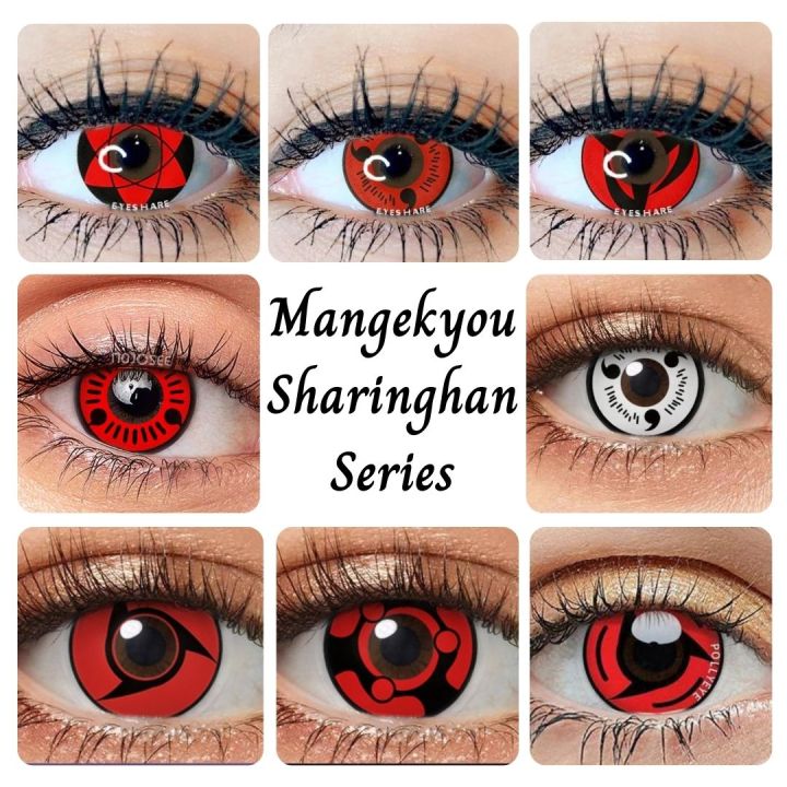 Naruto Mangikyou Sharinghan Series. Anime Contact Lense. #sharinghan