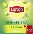 Lipton Green Tea Lemon 100 Tea Bags. 