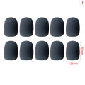 10Pcs Black Mic Protector Replacement Headset Foam Covers Windscreen Windshield Sponge Covers Microphone Cover for Meeting Mic.