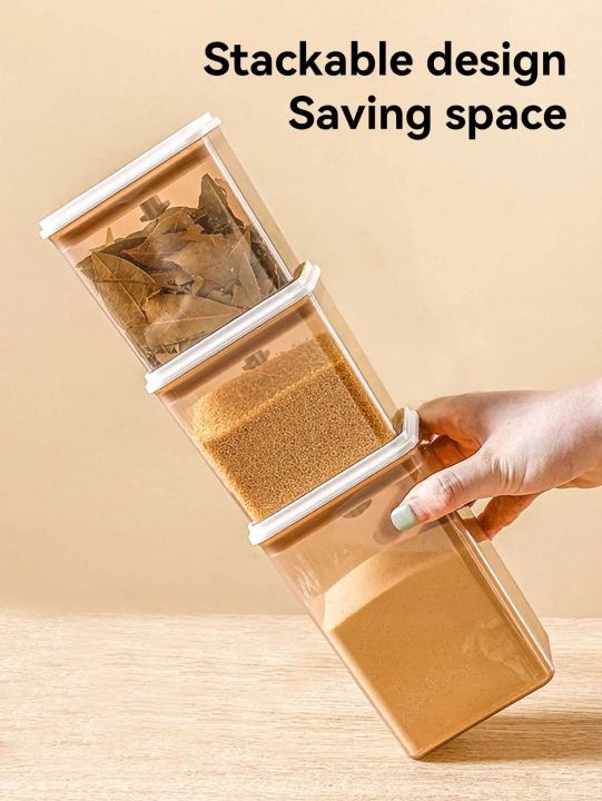 WORTHBUY%20Food%20Storage%20Container%20Spice%20Jar%20Set%20Kitchen%20Box%20Bulk%20Sealed%20Jar%20Refrigerator%20Transparent%20Storage%20Bottle%20Tea%20Tank%20-%20Image%205