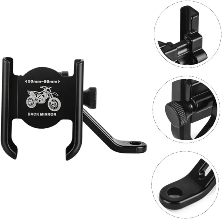 Universal%20Aluminum%20Alloy%20360%C2%B0%20Rotated%20Adjustable%20Rear-View%20NON%20USB%20Mirror%20Type%20Bike%20Motorcycle%20Honda%20Scoter%20Cell%20Phone%20Mobile%20Smart%20Phone%20Holder%20or%20Stand%20-%20Image%204