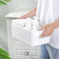 Household desktop storage box cosmetics storage sundry organizer storage basket plastic snack kitchen storage box.
