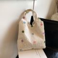Lace flowers, dopamine vest, armpit bag, Korean makeup bag, shopping large capacity one shoulder. 