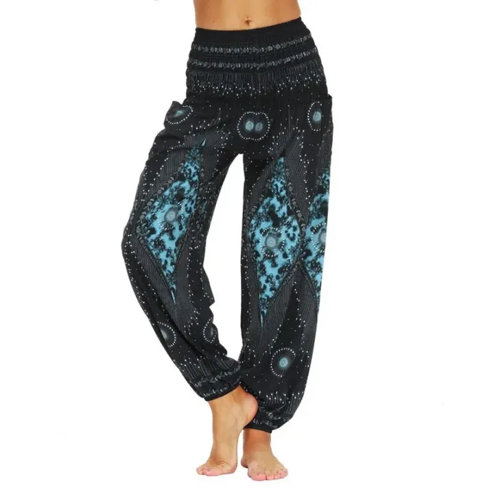 %E3%80%90NEW%E3%80%91%20Women's%20Loose%20Yoga%20Pants%20Boho%20Print%20High%20Waist%20Casual%20Trousers%20Sweatpants%20Women%20Summer%20Beach%20Plus%20Size%20Baggy%20Aladdin%20Pants%20-%20Image%204