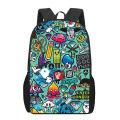 Anime Graffiti Sticker Pattern Children School Bag Girls Boys Casual Book Bag Teenager Daily Backpack Woman Men Travel Rucksacks. 