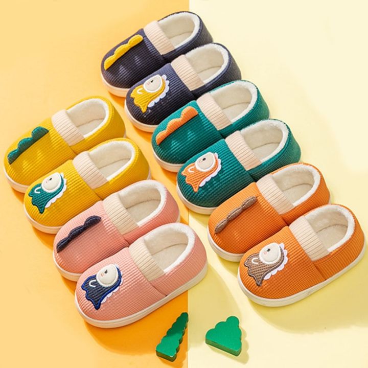 Non-slip%20Children%20Home%20Slippers%20Baby%20Warm%20Cotton%20Indoor%20Shoes%202021%20Winter%20Cartoon%20Dinosaur%20Kids%20Slippers%20Boys%20Girls%20Flops%20Soft%20-%20Image%206
