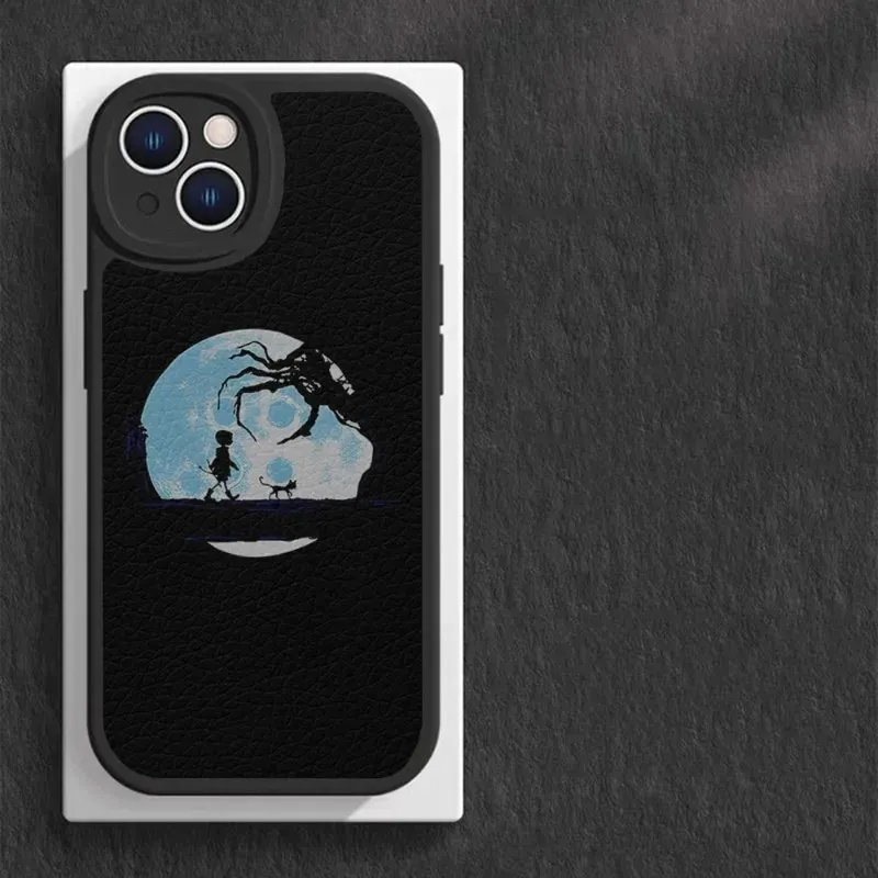 Anime Movie C-Coraline Phone Case Lambskin For Iphone 15 13 Pro Max 12 11  14 Mini X Xr Xs 8 7 Puls Se Luxury Mobile Cover | Daraz.com.bd