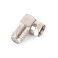 5pcs Right Angle 90 Degree Coaxial Connector F Male To F Female Adapter RG6 RG5.