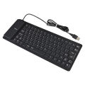 Group Vertical Portable Silent Foldable Silicone Keyboard Usb Flexible Soft Waterproof Roll Up Keyboard. 