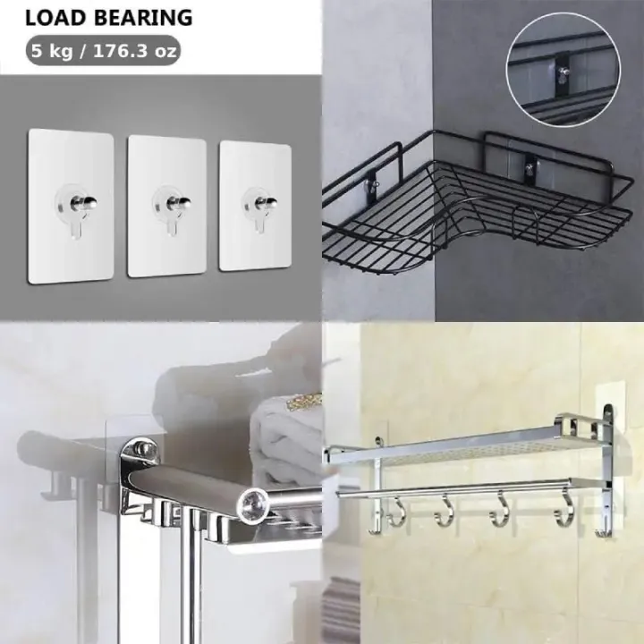 10Pcs%20Nail%20Free%20Wall%20Hook%20Screw%20No%20Trace%20Stickers%20Adhesive%20Without%20Drilling%20Wall%20Hangers%20Kitchen%20Bathroom%20Screw%20Hook%20Hanger%20-%20Image%202