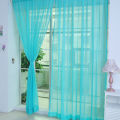 【Fashion】Solid Color Tulle Window Curtain Drape Sheer Scarf Valances. 