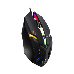Bilashmart 1200 DPI M6 7 Color LED Light Gaming Mouse - Black -with Optical Tracing System and 5 Million Clicks /Transparent Bluetooth Mouse