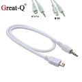50cm Mini / Micro USB - 3.5mm Aux Audio Cable 5Pin Mini USB B Male to 3.5mm Aux Male Jack Audio Wire. 