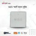 WiFi Smart Fan Switch can control fan remotely work with tuya app smart home voice control with google home mini and alexa work like sonoff smart wifi switch ifan3. 