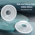 1/2Pcs Silicone Wearable BreastMilk Collector Soft Reusable BreastMilk Saver Collector.