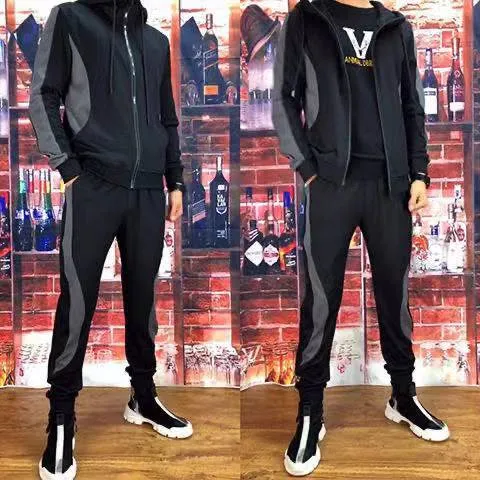 Sports%20Suit%20Men's%20Spring%20and%20Autumn%20Loose%20plus%20Size%20plus%20Size%20Overweight%20Man%20Leisure%20Running%20Trend%20Set%20Fitness%20Clothes%20Men%20-%20Image%205