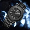 Luxury Man Quartz Watch Square Watch For Men Luminous Stainless Steel Men's Watch. 