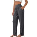 Womens Loose Yoga Pants with Pockets High Waist Wide Leg Pants Comfy Casual Lounge Sweatpants for Yoga Dance Gym. 