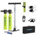 0.5L Outdoor Scuba Tank Diving Equipment Underwater Diving Cylinder Inflator Oxygen Tank.