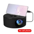 YT200 Portable Mini Projector LED Mobile Video Projector Kids Home Wired Same Screen Projector Small And Portable. 