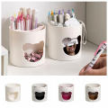 Compact Size Desk Organizer Versatile Use Cute Multi-Compartment Pen Holder Pencil Container for Home Office Student Desk Workstation Organizer Art Supplies Professional Use. 
